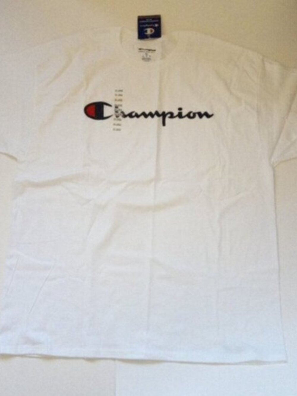 Champion Classic White T-Shirt – Men’s XXL | 100% Cotton Jersey | New With Tags - Picture 5 of 14